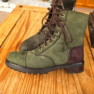 UGG lace-up suede boots.